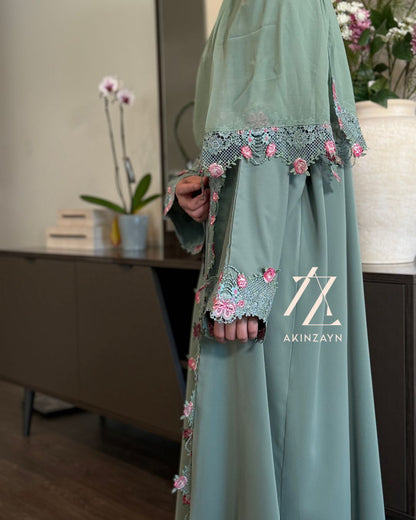 Aaliyah Floral Abaya