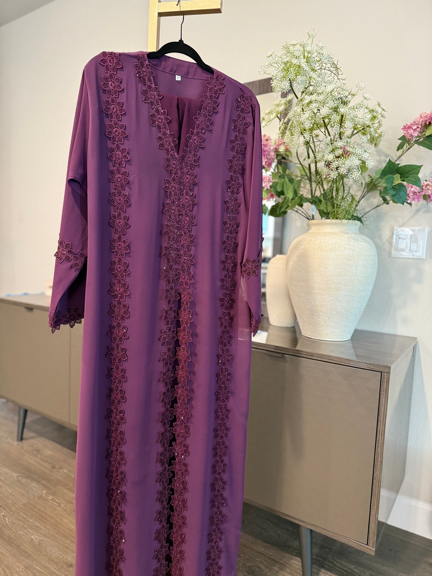 Amethyst Bloom Closed Abaya