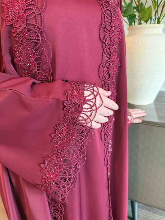 Lace and Luster Abaya