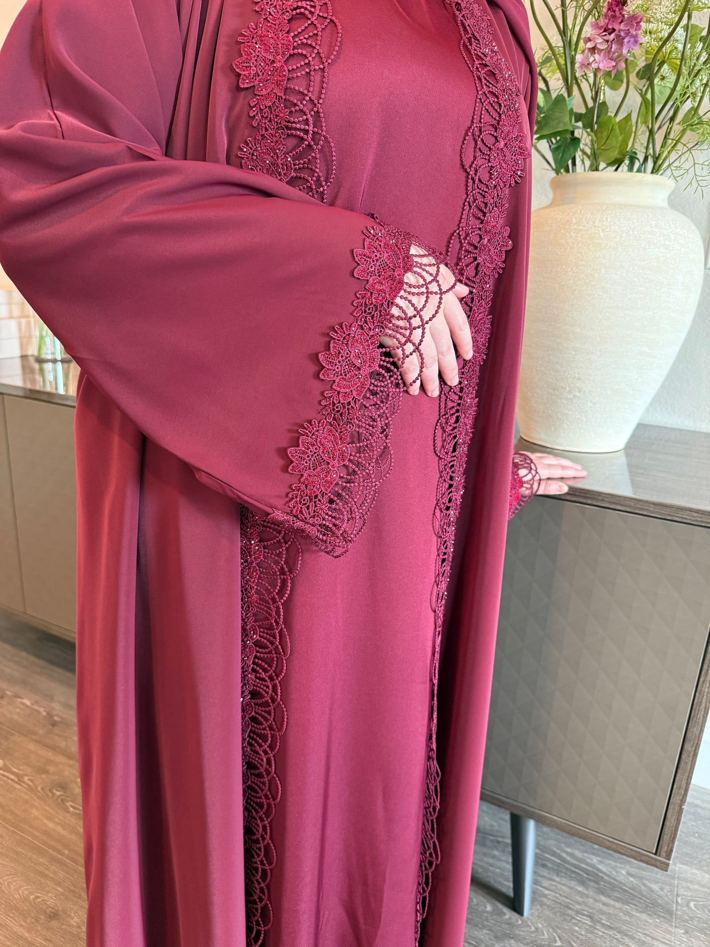 Lace and Luster Abaya