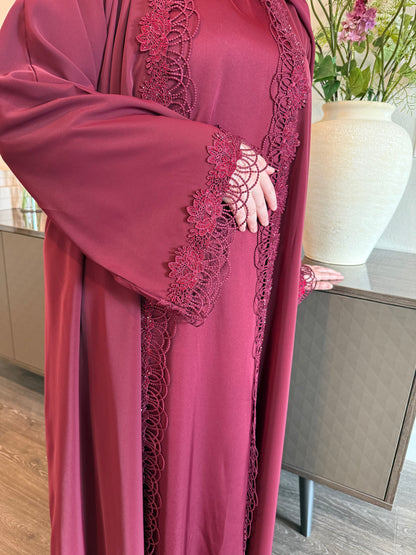 Lace and Luster Abaya