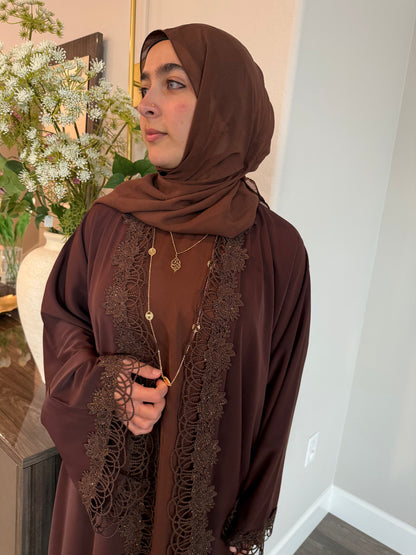 Lace and Luster Abaya