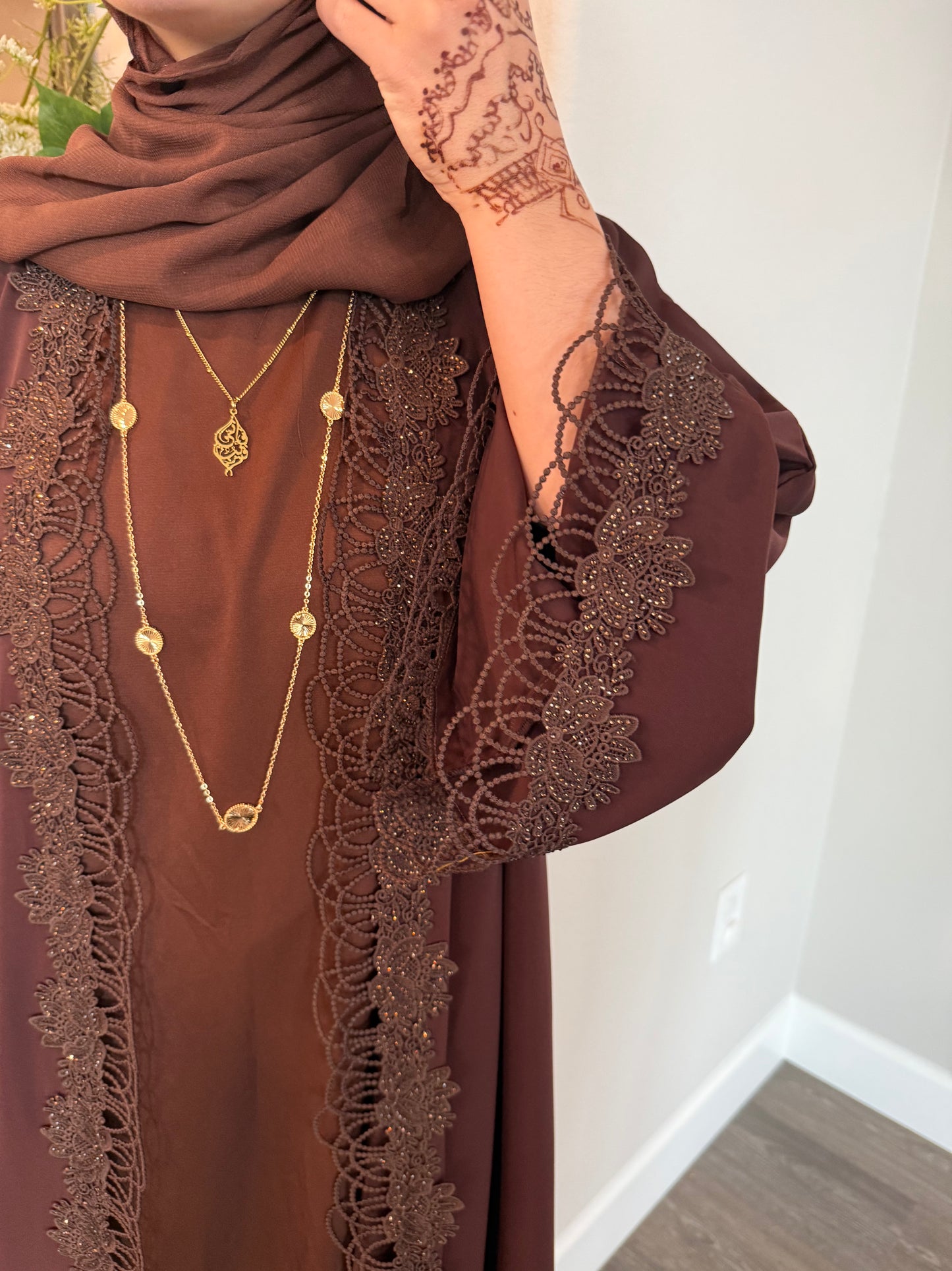 Lace and Luster Abaya