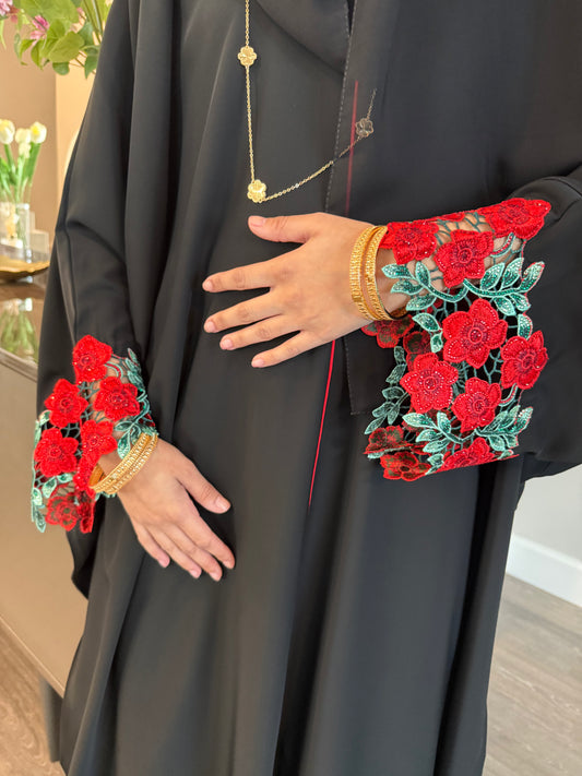 Midnight Rose Closed Abaya