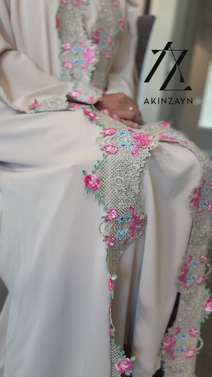 Aaliyah Floral Abaya